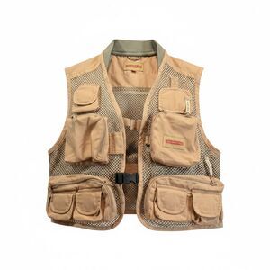 Redington Fly Fishing Vest Men's XS Beige/Tan Mesh Multi Pocket